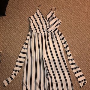 Striped jumpsuit